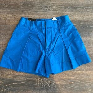 Banana Republic Cobalt High-Waist Pleated Women's Shorts